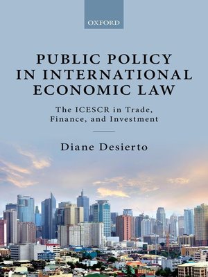 cover image of Public Policy in International Economic Law